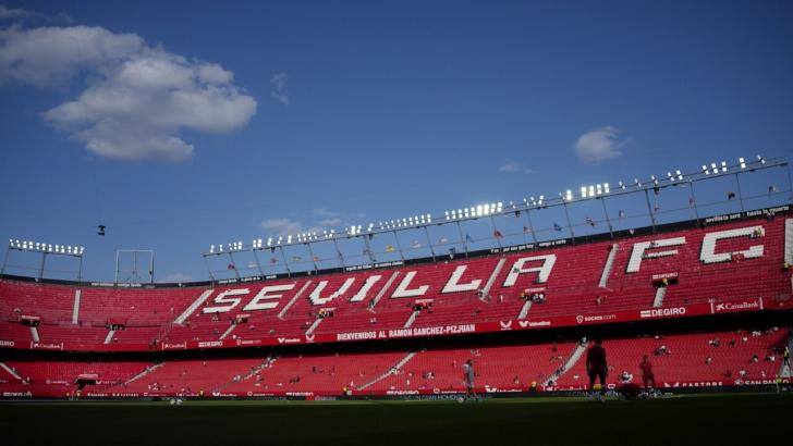 A view of Sevilla's Estadio Ramon Sanchez-Pizjuan
